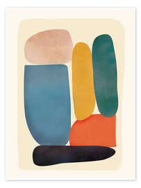 Poster Abstrakte minimalistische Formen