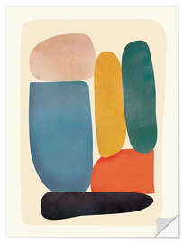 Wandsticker Abstrakte minimalistische Formen