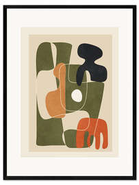 Gerahmter Kunstdruck Organische Rhythmen I