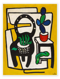 Wandbild Der schwarze Stuhl - Fernand Léger