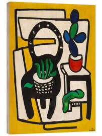 Holzbild Der schwarze Stuhl - Fernand Léger