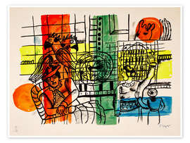 Wandbild Der Vogelhändler - Fernand Léger