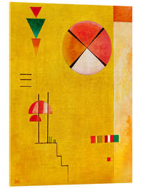 Acrylglasbild Fröhliches Gelb - Wassily Kandinsky