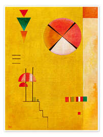 Wandbild Fröhliches Gelb - Wassily Kandinsky