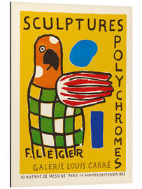 Print på aluminium Sculptures Polychromes Exhibition - Fernand Léger