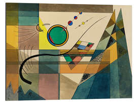 Aluminium print Green, Abstract - Wassily Kandinsky