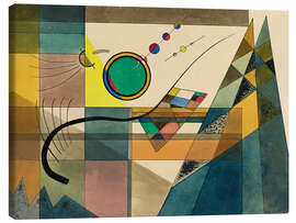 Leinwandbild Grün, Abstrakt - Wassily Kandinsky