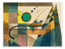 Wandbild Grün, Abstrakt - Wassily Kandinsky