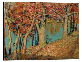 Alubild Seelandschaft - Grant Wood