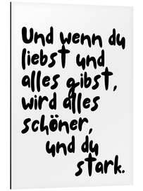 Alubild Und wenn du liebst ... - Ohkimiko