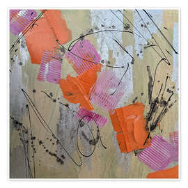 Wandbild Farbfluss - Lisa Auer