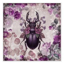 Wandbild Blumenkäfer - Andrea Haase