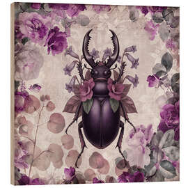 Holzbild Blumenkäfer - Andrea Haase
