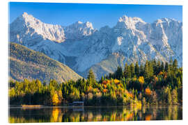 Acrylglasbild Herbstnachmittag in den Bayerischen Alpen - Moqui, Daniela Beyer