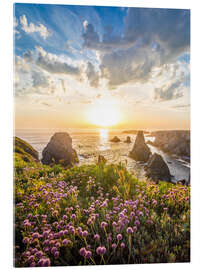 Acrylglasbild Küstenlandschaft auf der Belle-Ile-en-Mer, Bretagne - Christian Müringer