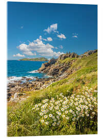 Acrylglasbild Felsküste am Pointe de Bihit, Trébeurden, Bretagne - Christian Müringer