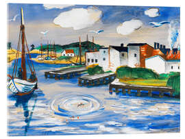 Acrylglasbild Der Fischereihafen - Max Pechstein