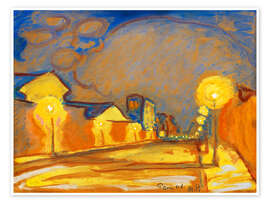 Wandbild Straßenlaternen in Paris - Max Pechstein