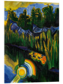 Acrylglasbild Sonne im Schilf - Max Pechstein
