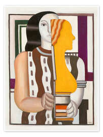 Wandbild The Statuette, A Female Portrait - Fernand Léger