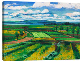 Leinwandbild Die Wiesen - Max Pechstein