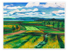 Wandbild Die Wiesen - Max Pechstein