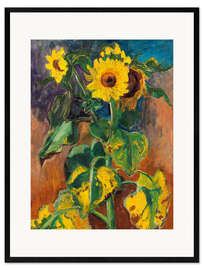 Gerahmter Kunstdruck Sonnenblumen