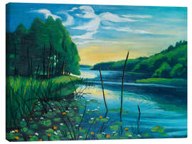 Leinwandbild Ein ruhiger Platz am See - Max Pechstein