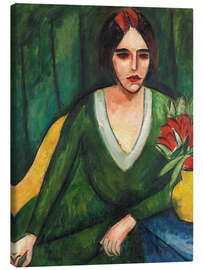 Leinwandbild Porträt einer Frau - Max Pechstein