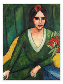 Wandbild Porträt einer Frau - Max Pechstein