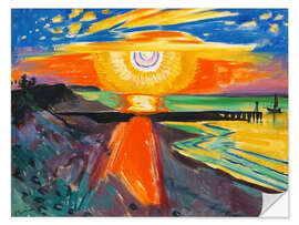 Wandsticker Sonnenuntergang über dem Meer