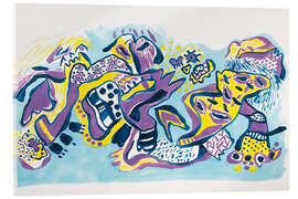 Acrylglasbild Mythology drawing nr. 20 - Else Raasum