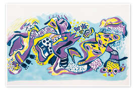 Poster Mythology drawing nr. 20 - Else Raasum