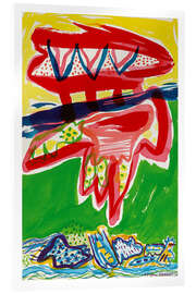 Acrylic print Mythological fantasy, 1973 - Else Raasum