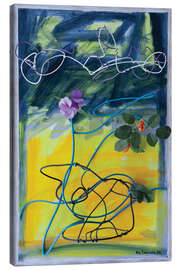 Leinwandbild Blaue Blume 1992 - Else Raasum