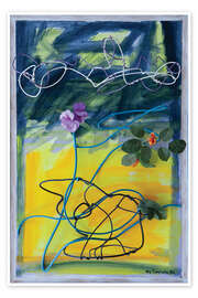 Poster Blaue Blume 1992 - Else Raasum