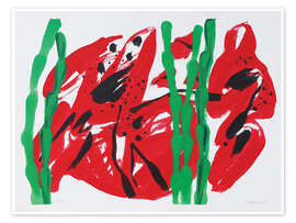 Wandbild Bambers 1987 (Bamboos) - Else Raasum