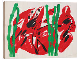 Holzbild Bambers 1987 (Bamboos) - Else Raasum