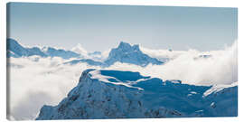 Leinwandbild Hasenfluh und Patteriol, Arlberg, Österreich - Lucas Tiefenthaler