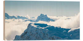 Holzbild Hasenfluh und Patteriol, Arlberg, Österreich - Lucas Tiefenthaler