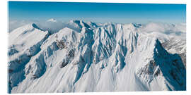 Acrylglasbild Omeshorn im Winter, Arlberg, Österreich - Lucas Tiefenthaler