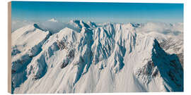 Holzbild Omeshorn im Winter, Arlberg, Österreich - Lucas Tiefenthaler