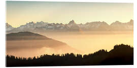 Acrylglasbild Zimba Sonnenuntergang, Vorarlber, Österreich - Lucas Tiefenthaler