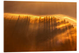 Acrylglasbild Nebelstimmung in den Alpen Sonnenuntergang - Lucas Tiefenthaler