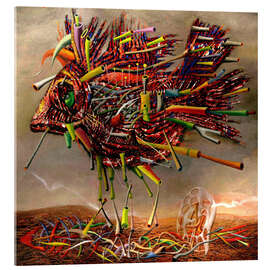 Acrylglasbild Fliegender Fisch - Andrej Losovoj