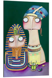 Tableau en aluminium Chill with Tutankhamun - Lacaluna