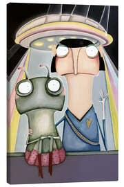 Tableau sur toile Chill with Magda - Lacaluna