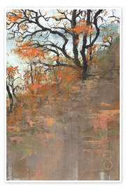 Wandbild Kellerwald Edersee Waldspaziergang im Herbst - Eduard Warkentin