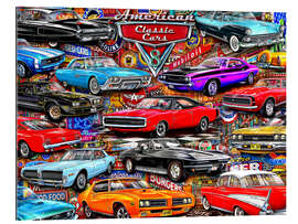 Quadro em plexi-alumínio American Classic Cars - Michael Fishel