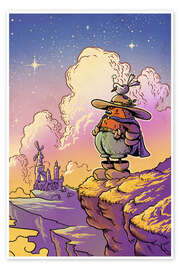 Wandbild Magische Dämmerung - syntetyc